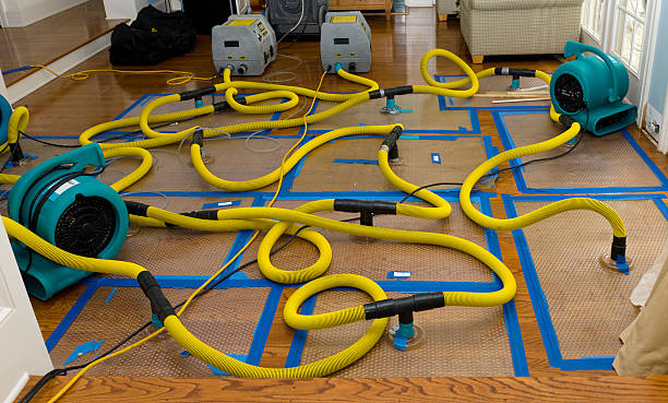 Professional Water Damage Restoration technician working in Deep Water, WV